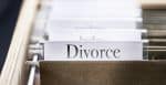 Divorce Files and folders in desk drawer. Visual concept for a legal blog discussing in a divorce which Utah Divorce papers are essential for fair property division.